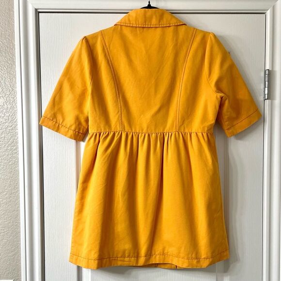 Tulle for Anthropologie Gold Peacoat Jacket - Picture 2 of 10